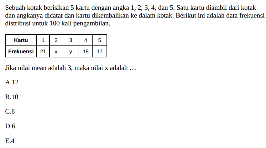 Contoh Soal Penalaran Matematika