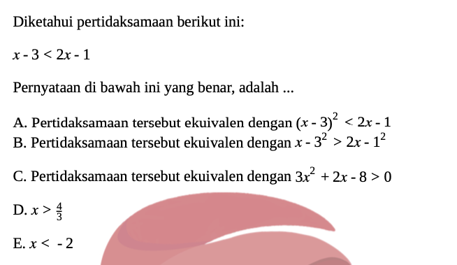 Soal Matematika Persiapan SNBT