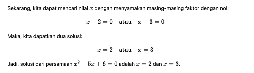 Latihan Soal Aljabar UTBK