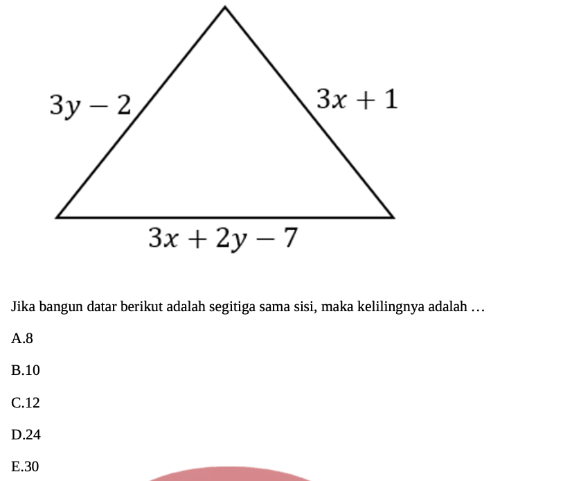 Latihan Soal UTBK Matematika Saintek