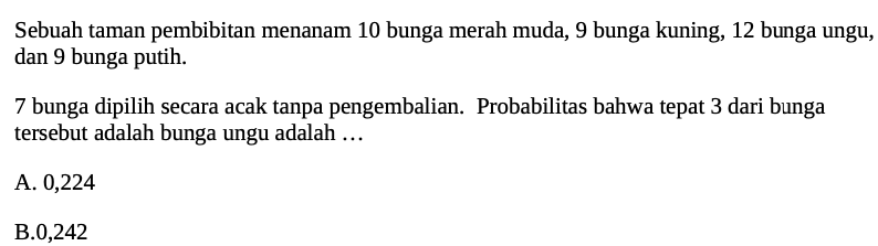 Latihan Soal Matematika UTBK