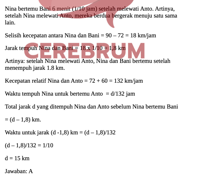 Latihan Soal Matematika UTBK