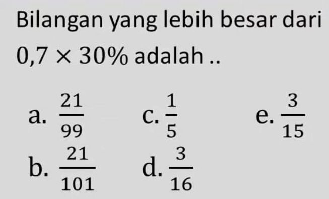 Soal Pengetahuan Kuantitatif SNBT