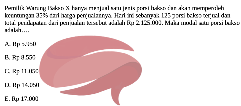 Contoh Soal UTBK Matematika Kuantitatif