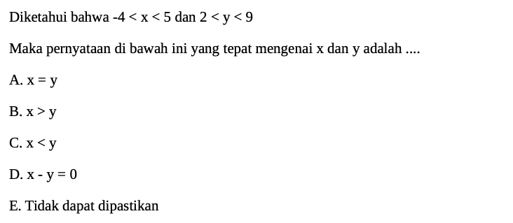 Kumpulan Soal SNBT Matematika