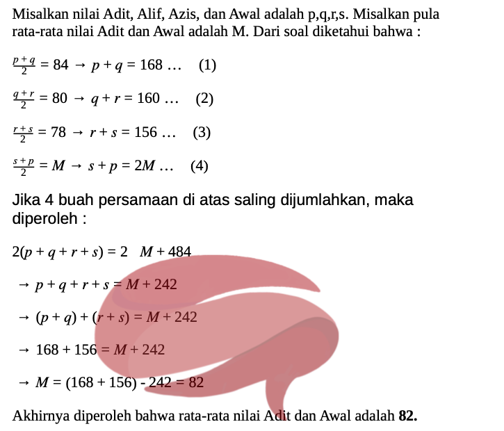 Contoh Soal Pengetahuan Kuantitatif UTBK