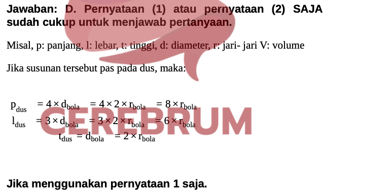 Contoh Soal Penalaran Matematika UTBK