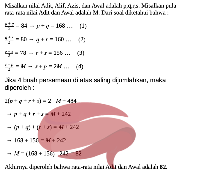 Contoh Soal Penalaran Matematika UTBK