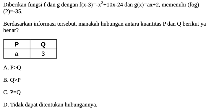 Soal Pengetahuan Kuantitatif SNBT 2025