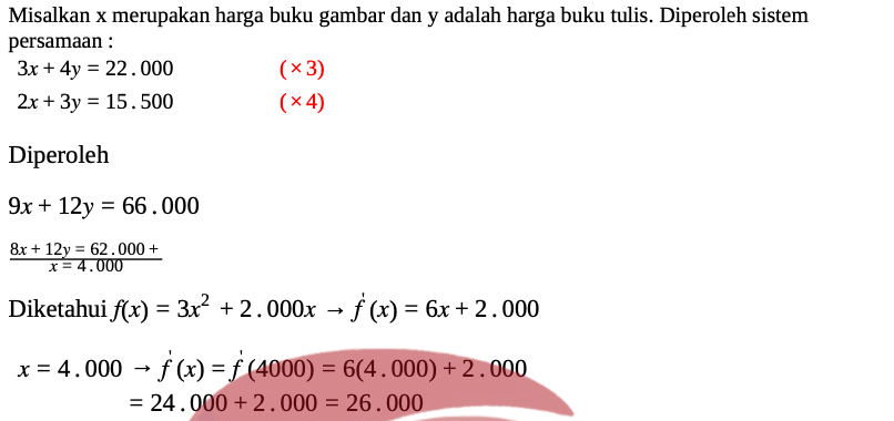 Contoh Soal UTBK Matematika Penalaran