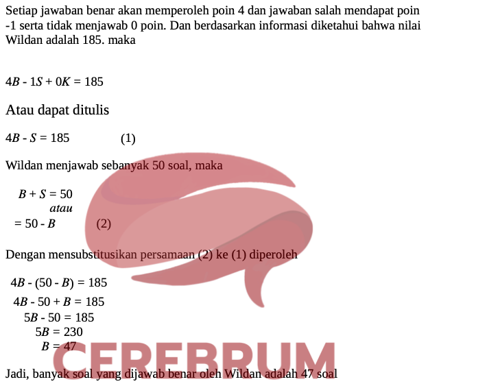 Latihan Soal UTBK Matematika Penalaran 2025