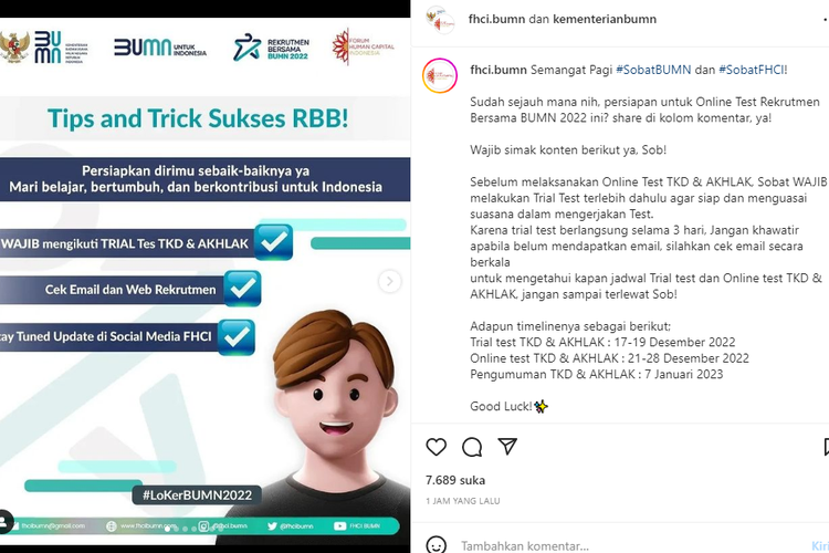 Contoh Soal TKD BUMN