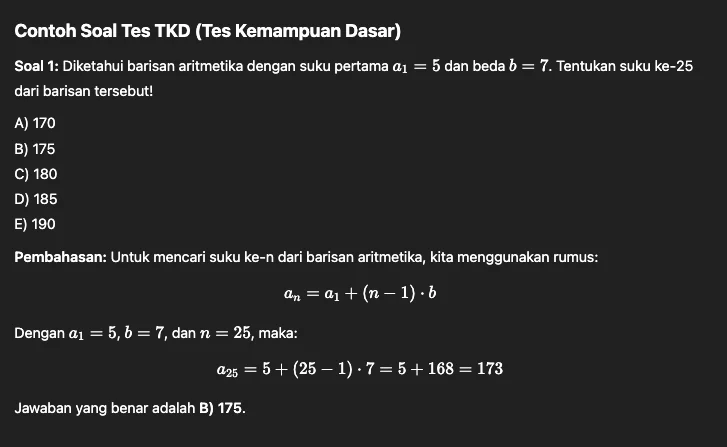 Simulasi Matematika TKD BUMN