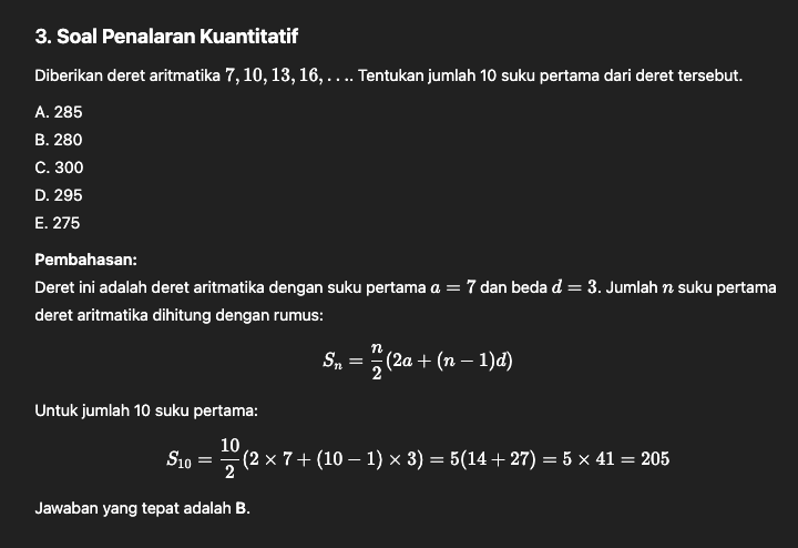 Latihan Soal UTBK 2025