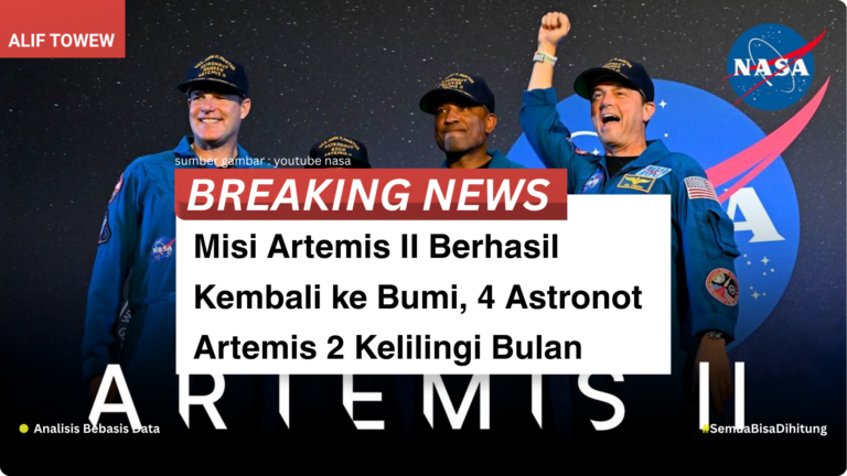 Misi Artemis 2 Berhasil Kembali ke Bumi, 4 Astronot Artemis 2 Kelilingi Bulan