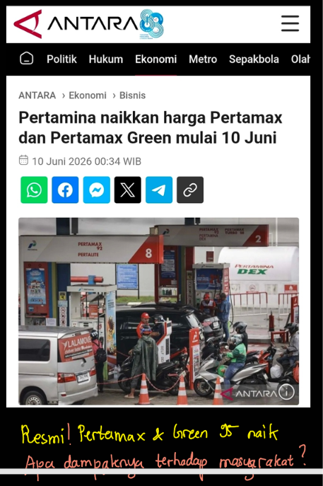 Penyebab Pertamax Naik Padahal Minyak Dunia Lagi Turun?