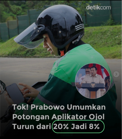 Potongan Ojol Turun 8 Persen per 1 Juli 2026, Penghasilan Driver Naik 15 Persen