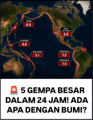 Gempa Venezuela Tewaskan 1.430 Orang, 5 Guncangan Besar dalam 24 Jam